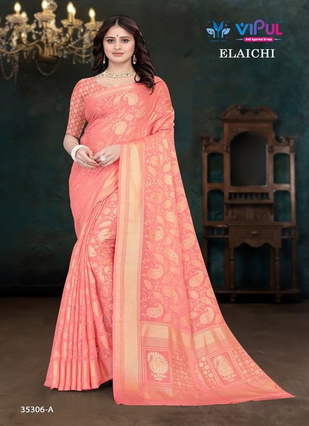 Elaichi 35306 A To D By Vipul Brasso Casual Wear Saree Wholesale Clothing Distributors In India